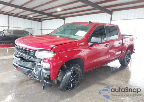 2021 Chevrolet Silverado 1500 4Wd Short Bed Custom Trail Boss из США, поврежденный, VIN 1GCPYCEFXMZ401837